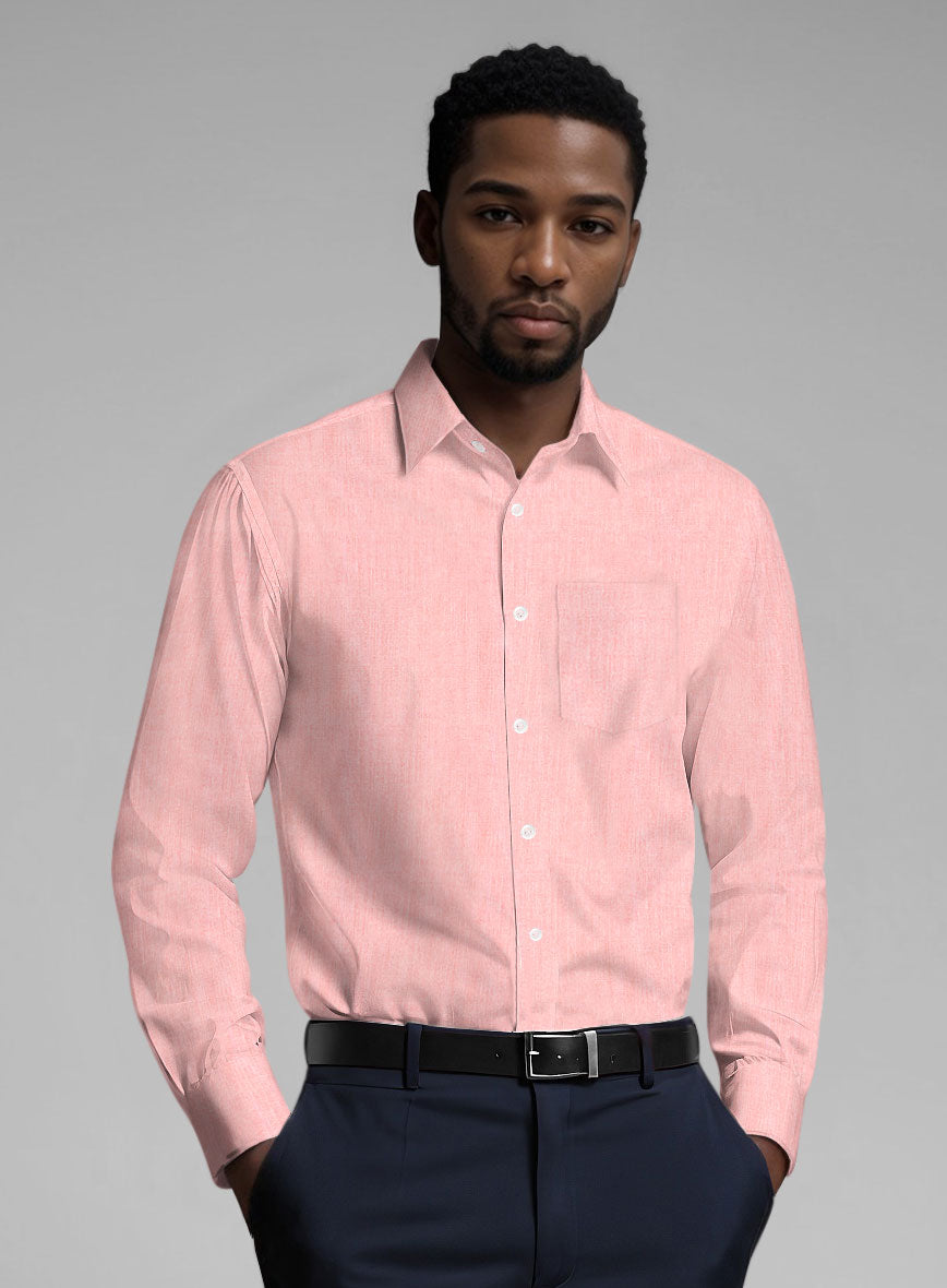 Dusky Pink Cotton Shirt - StudioSuits