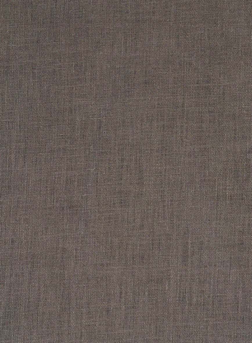 Earthen Taupe Pure Linen Shirt - StudioSuits