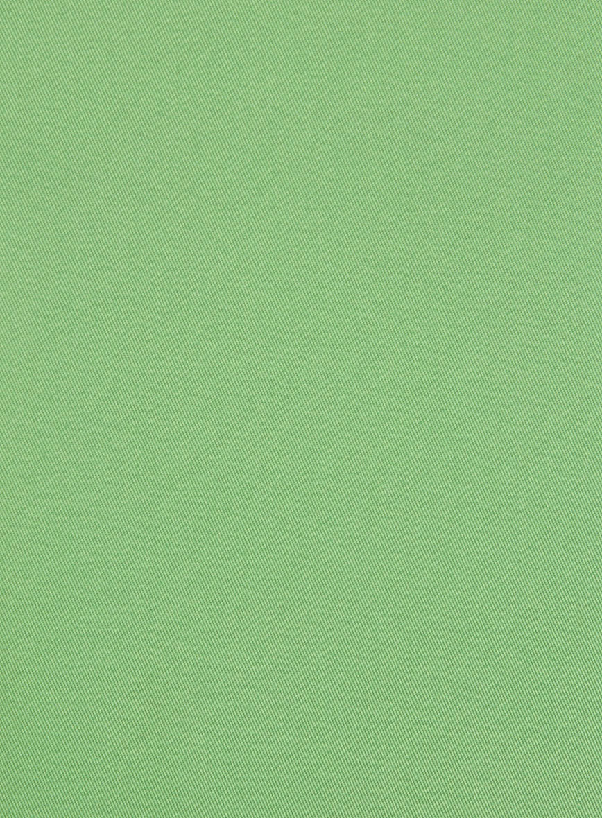 Easter Green Napoli Stretch Light Weight Cotton Pants - StudioSuits
