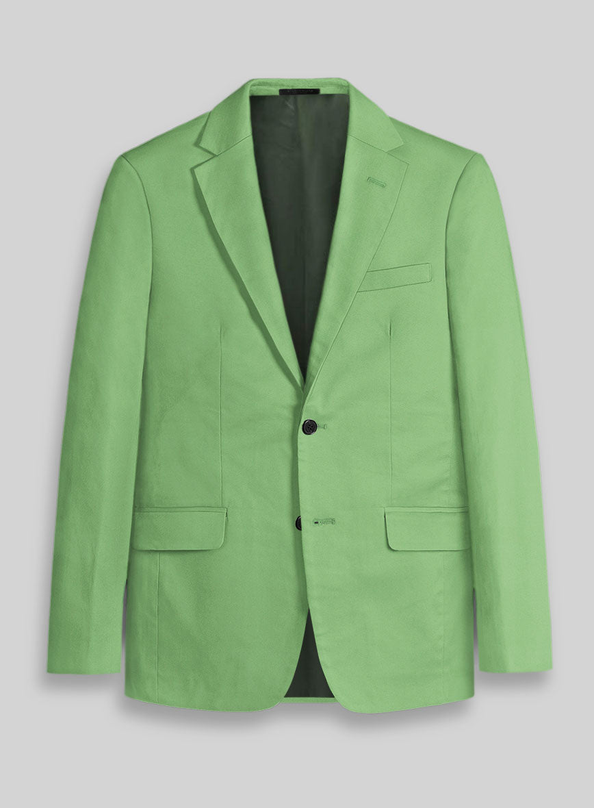Easter Green Napoli Stretch Light Weight Cotton Suit - StudioSuits