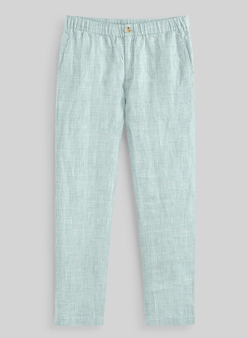 Easy Pants Italian Linen Mint Green - StudioSuits