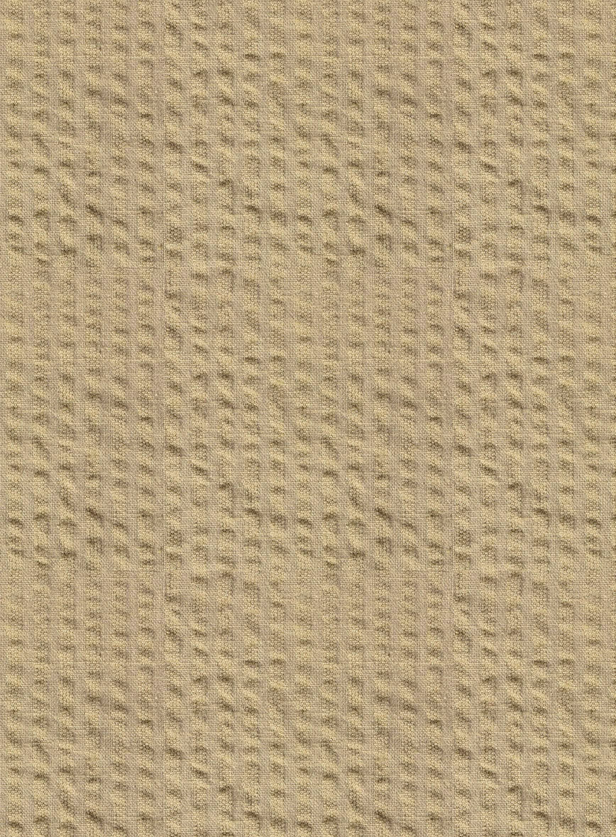 Easy Pants Beige Seersucker - StudioSuits