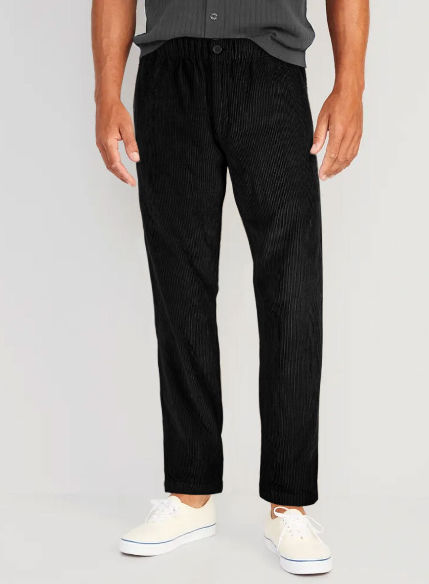 Easy Pants Black Corduroy - StudioSuits