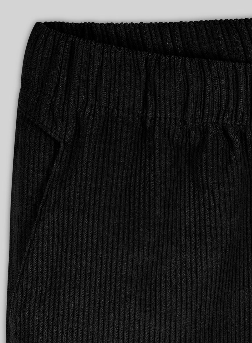 Easy Pants Black Corduroy - StudioSuits