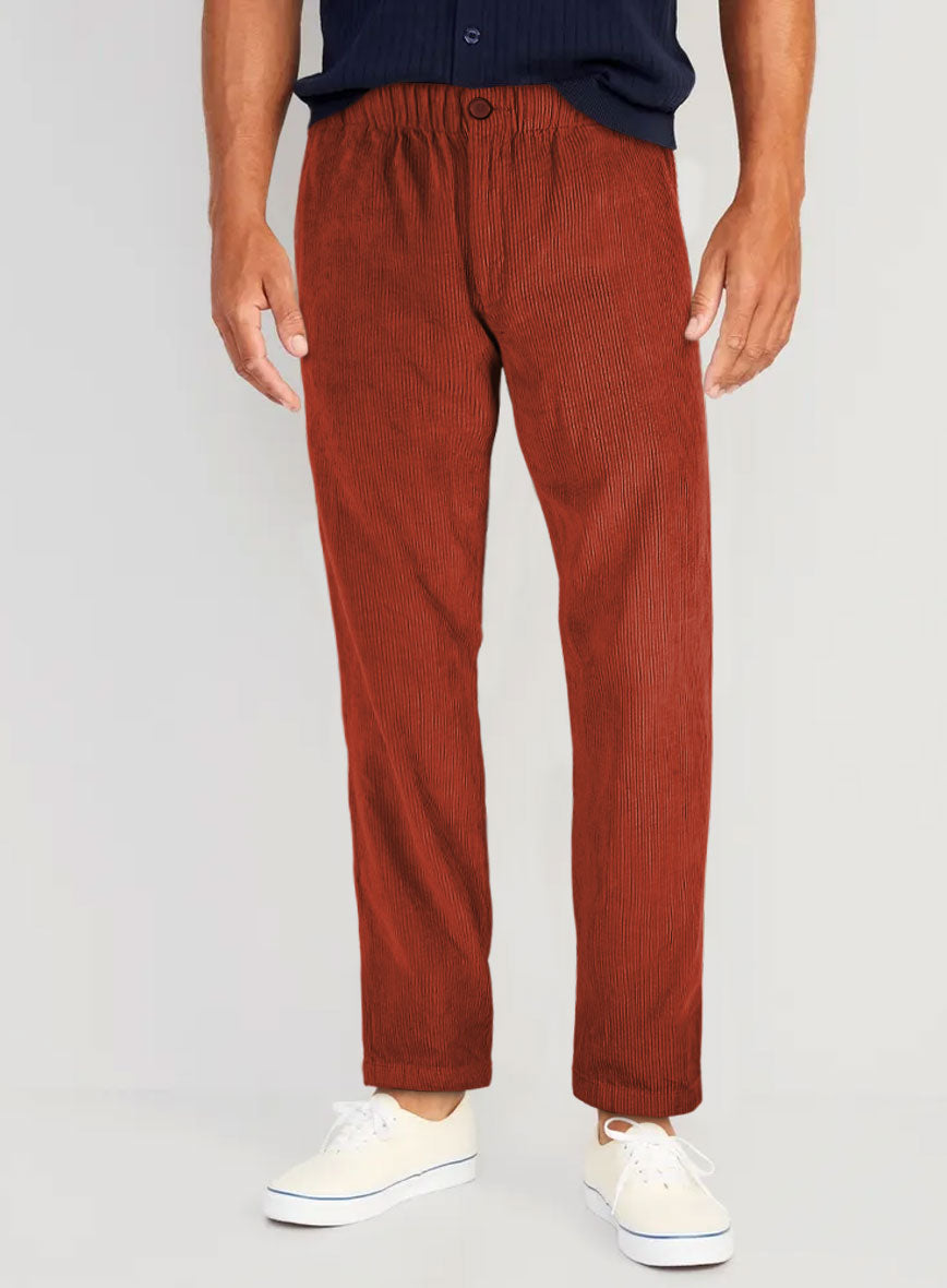 Easy Pants Burnt Sienna Corduroy - StudioSuits