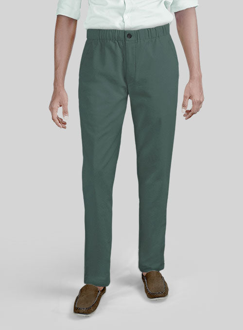 Easy Pants Gallo Green Stretch Chino - StudioSuits