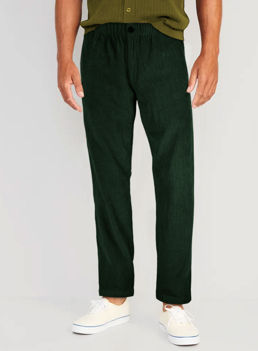 Easy Pants Green Corduroy - StudioSuits