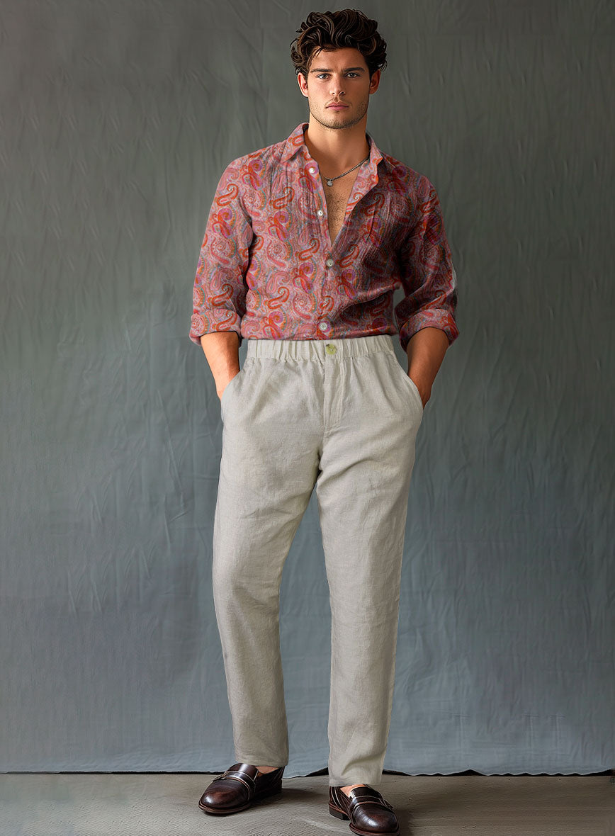 Easy Pants Italian Meadow Linen Pants - StudioSuits