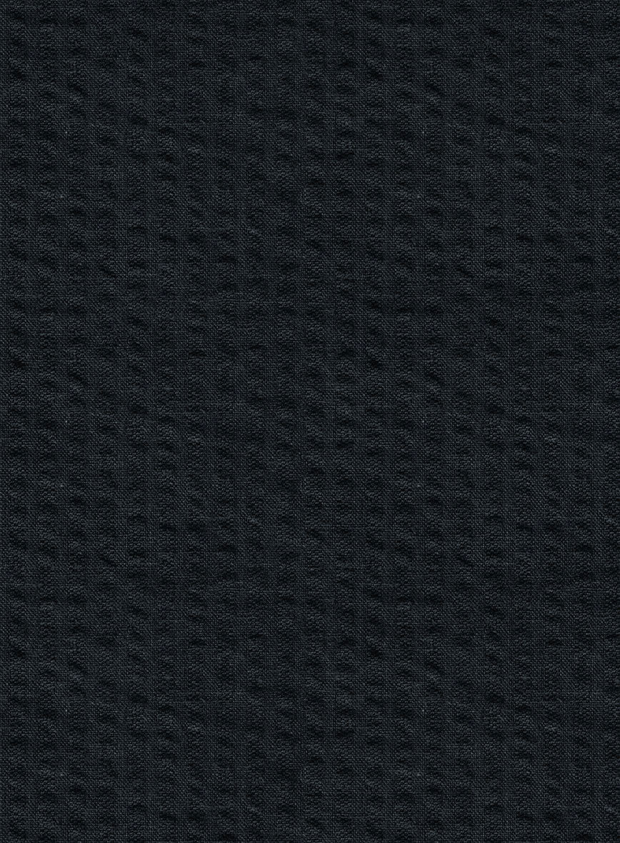 Easy Pants Navy Seersucker - StudioSuits
