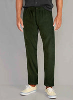 Easy Pants Olive Green Corduroy - StudioSuits