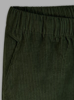 Easy Pants Olive Green Corduroy - StudioSuits