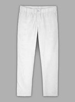 Easy Pants White Corduroy - StudioSuits