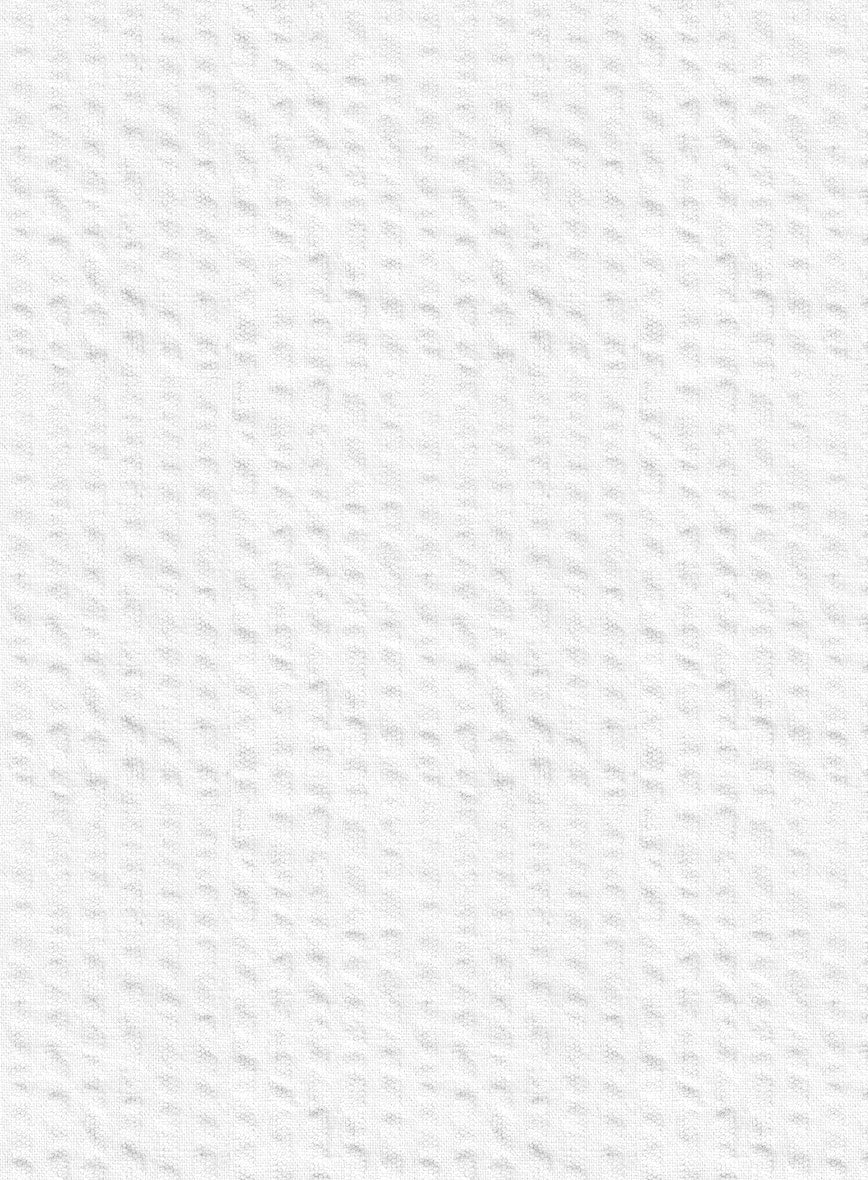 Easy Pants White Seersucker - StudioSuits