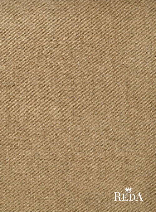 Reda Worsted Khaki Wool Pants - StudioSuits
