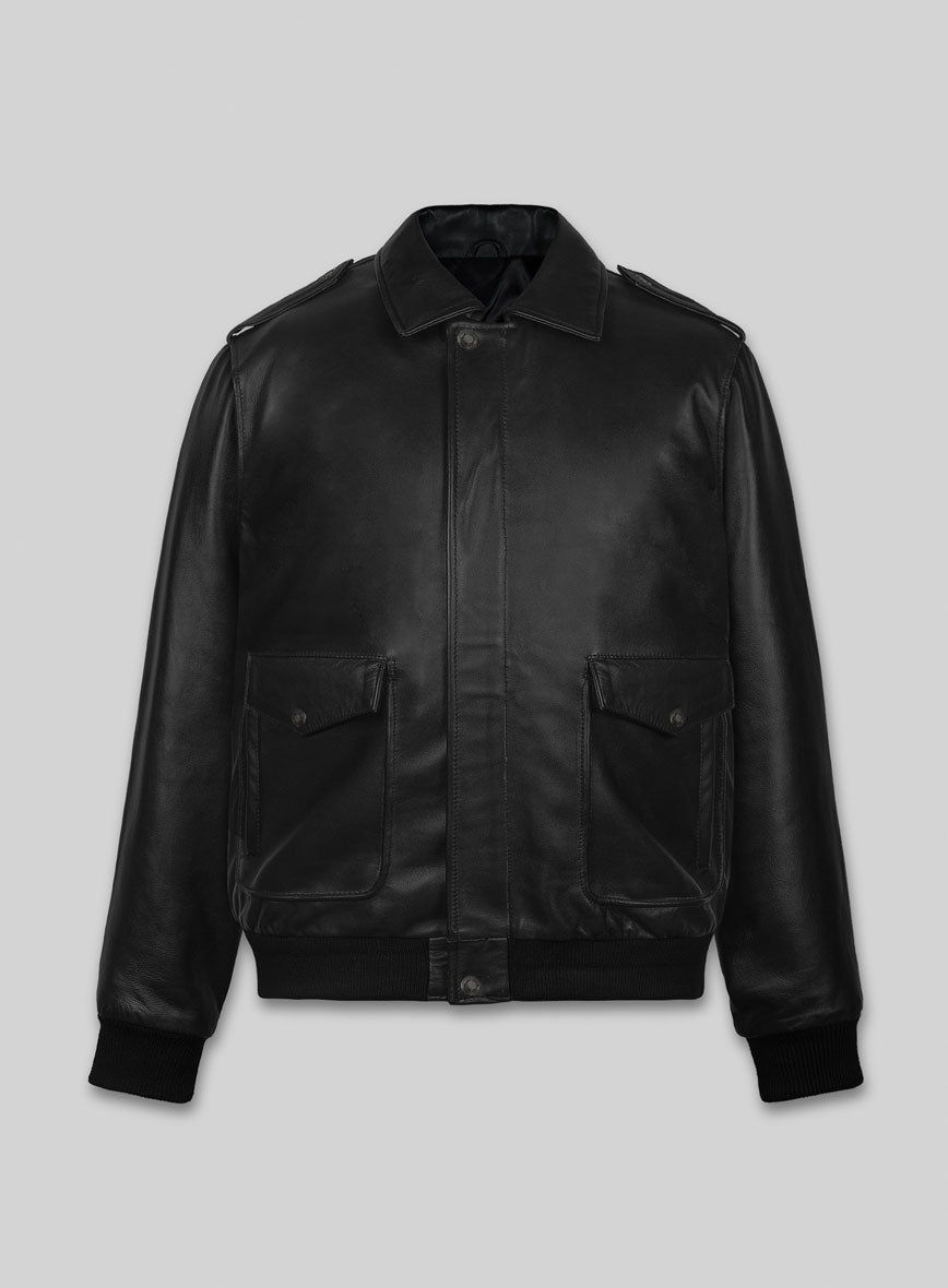 Elite Aviator Leather Jacket - StudioSuits