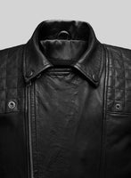 Emberstrike Black Biker Leather Jacket - StudioSuits