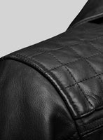 Emberstrike Black Biker Leather Jacket - StudioSuits