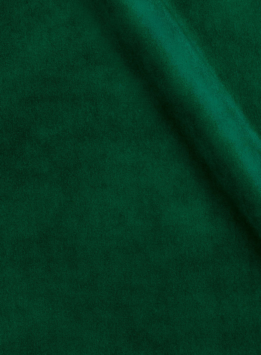 Emerald Green Velvet Nehru Jacket - StudioSuits