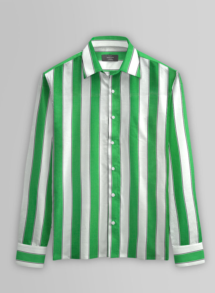 Emerald Band Cotton Shirt - StudioSuits