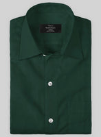 Emerald Green Stretch Poplene Shirt - StudioSuits