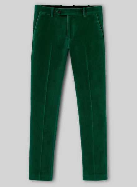 パンツ masu VELVET pants color Emerald MASU(エムエーエスユー)のVELVET ZIPPER EASY PANTS EMERALDの