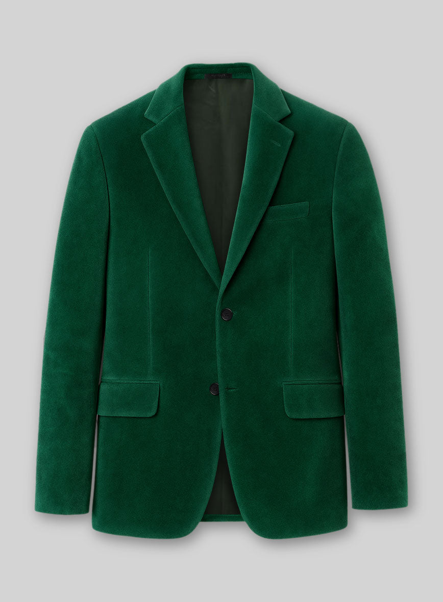 Emerald Green Velvet Suit - StudioSuits
