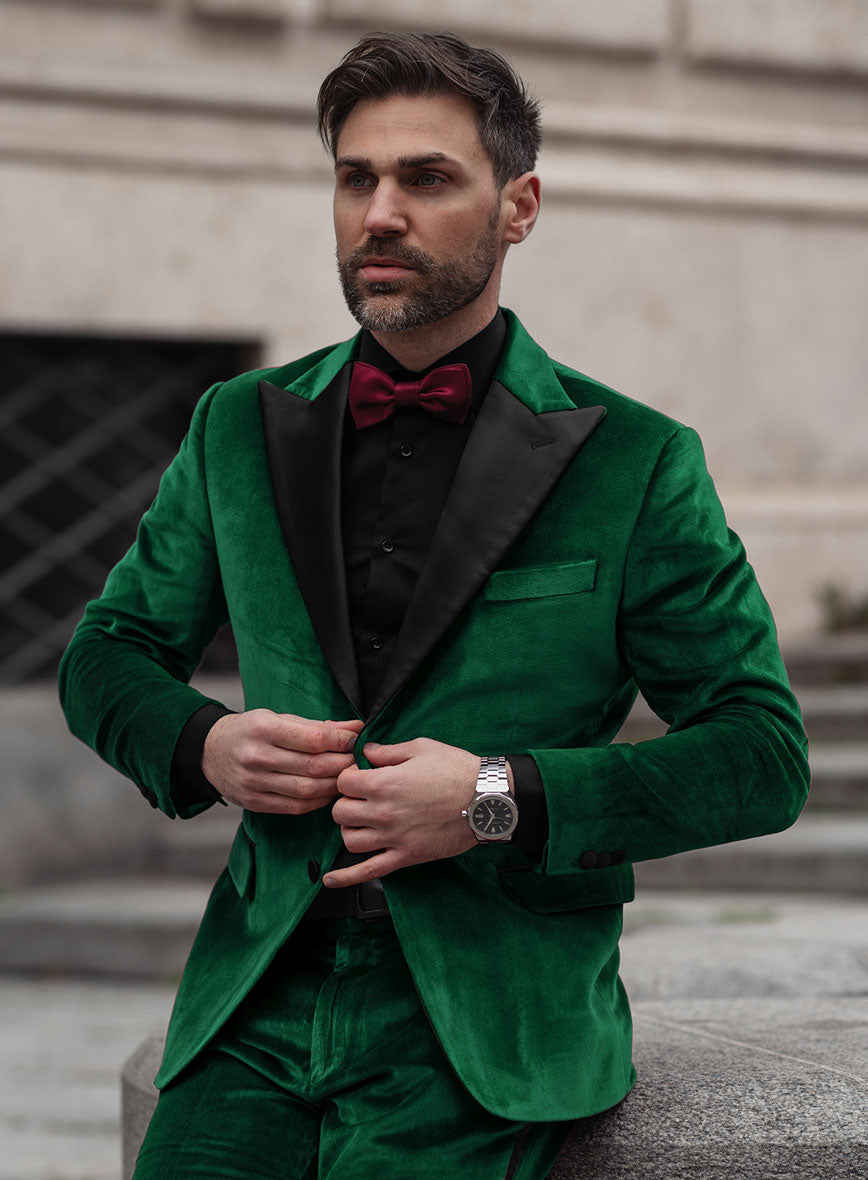 Emerald Green Velvet Tuxedo Jacket Emerald Green Velvet Tuxedo Jacket