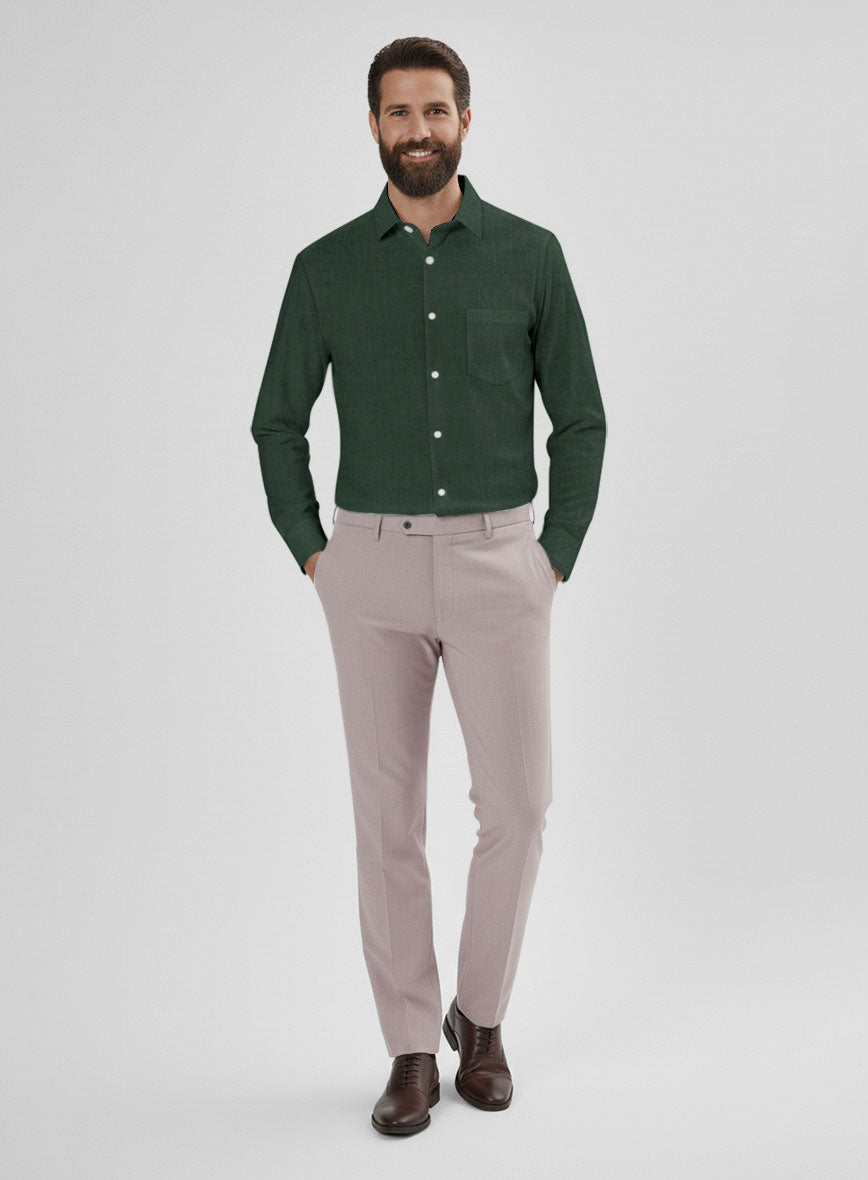 Emerald Noir Twill Cotton Shirt - StudioSuits