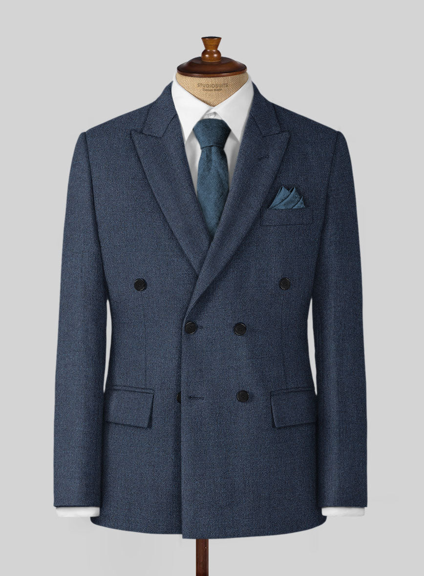 Empire Blue Tweed Jacket - StudioSuits