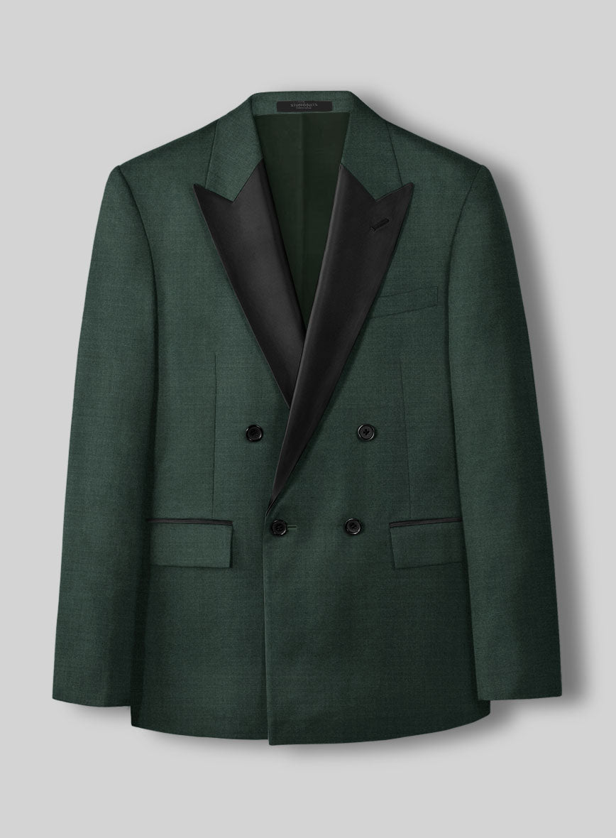 スーツ ADAMSON HOMME Double Breasted Suit Green Enigma Green Double Breasted Tuxedo Suit – StudioSuits