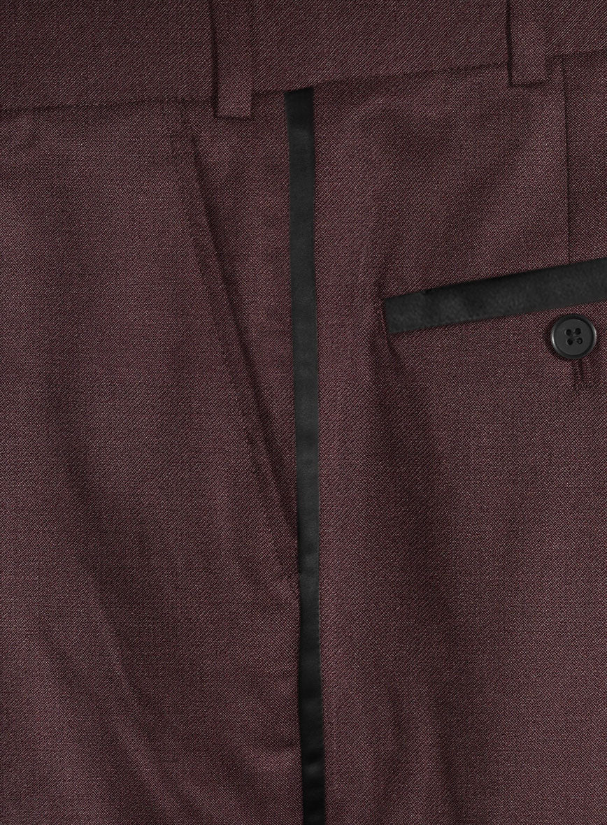 Enigma Wine Double Breasted Tuxedo Suit - StudioSuits