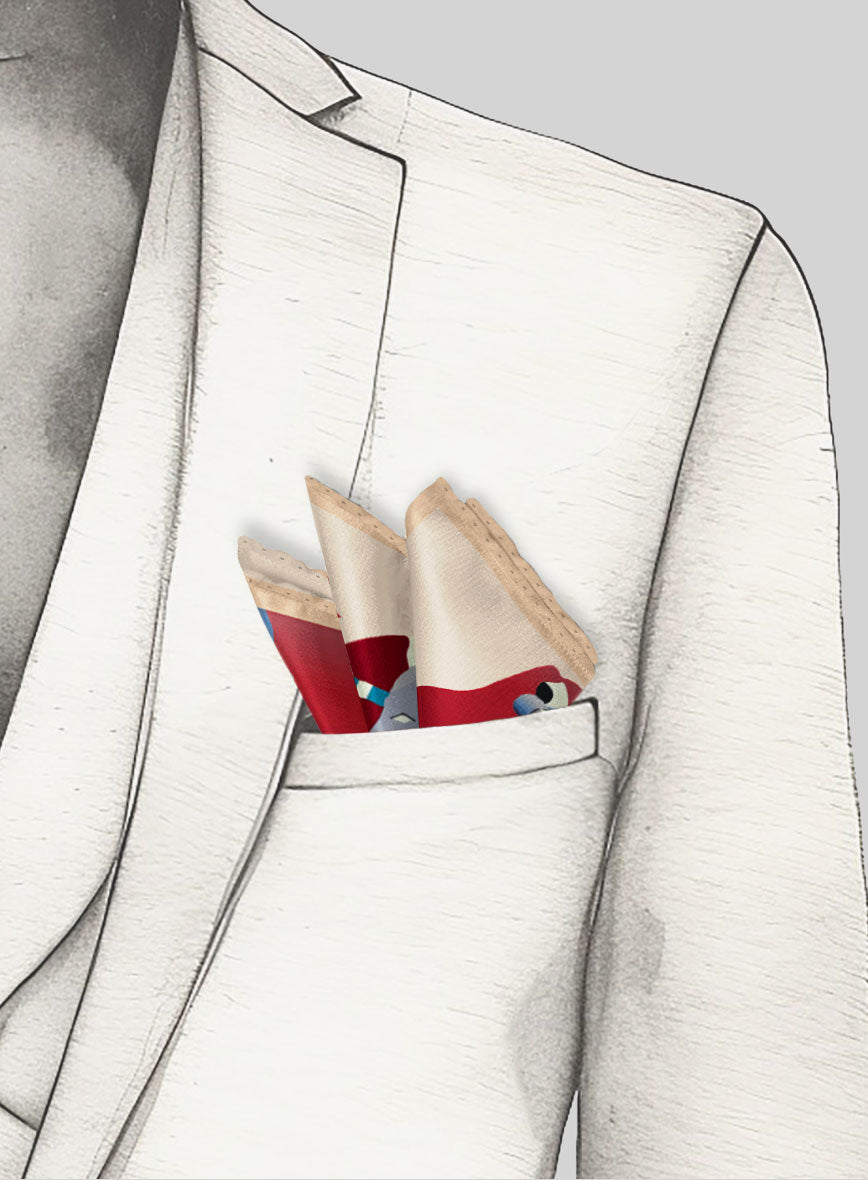 Equestrian Silk Pocket Square - StudioSuits