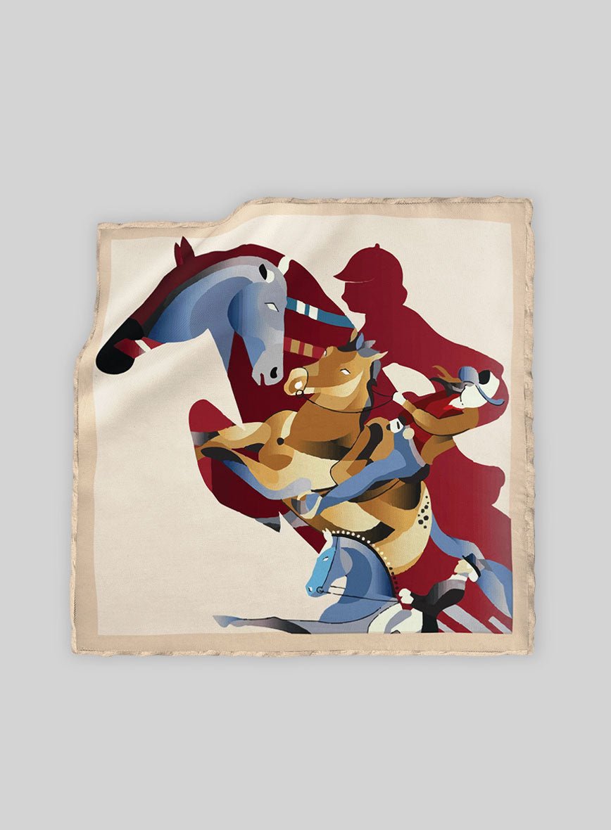 Equestrian Silk Pocket Square - StudioSuits