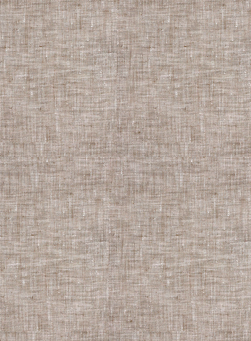 European Brown Linen Shirt - StudioSuits