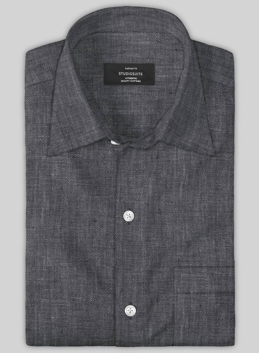 European Linen Western Style Shirt - Half Sleeves – StudioSuits