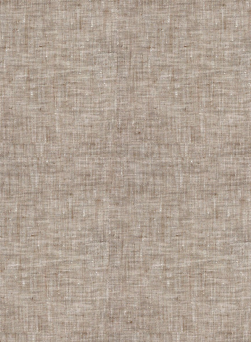European Brown Linen Shirt - StudioSuits