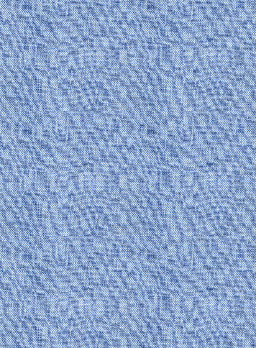 European Jordy Blue Linen Shirt - StudioSuits