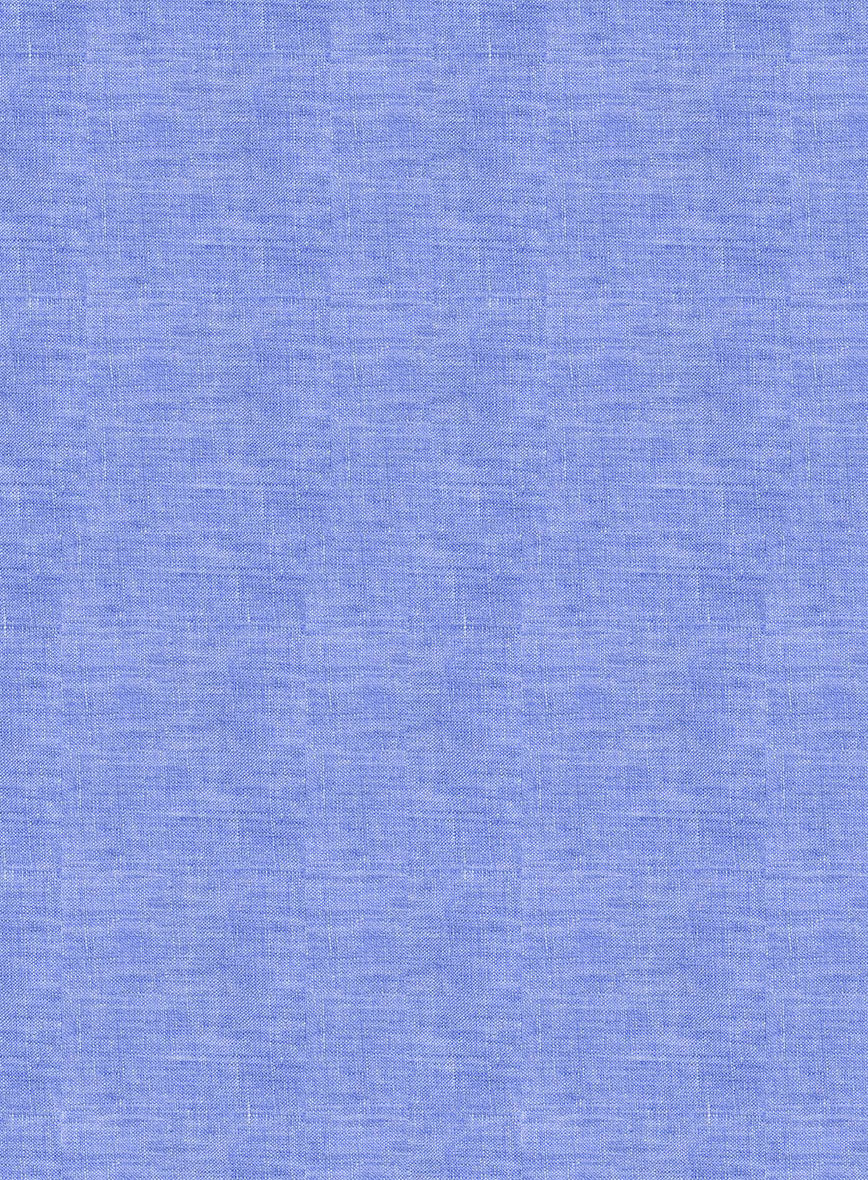 European Jordy Blue Linen Shirt