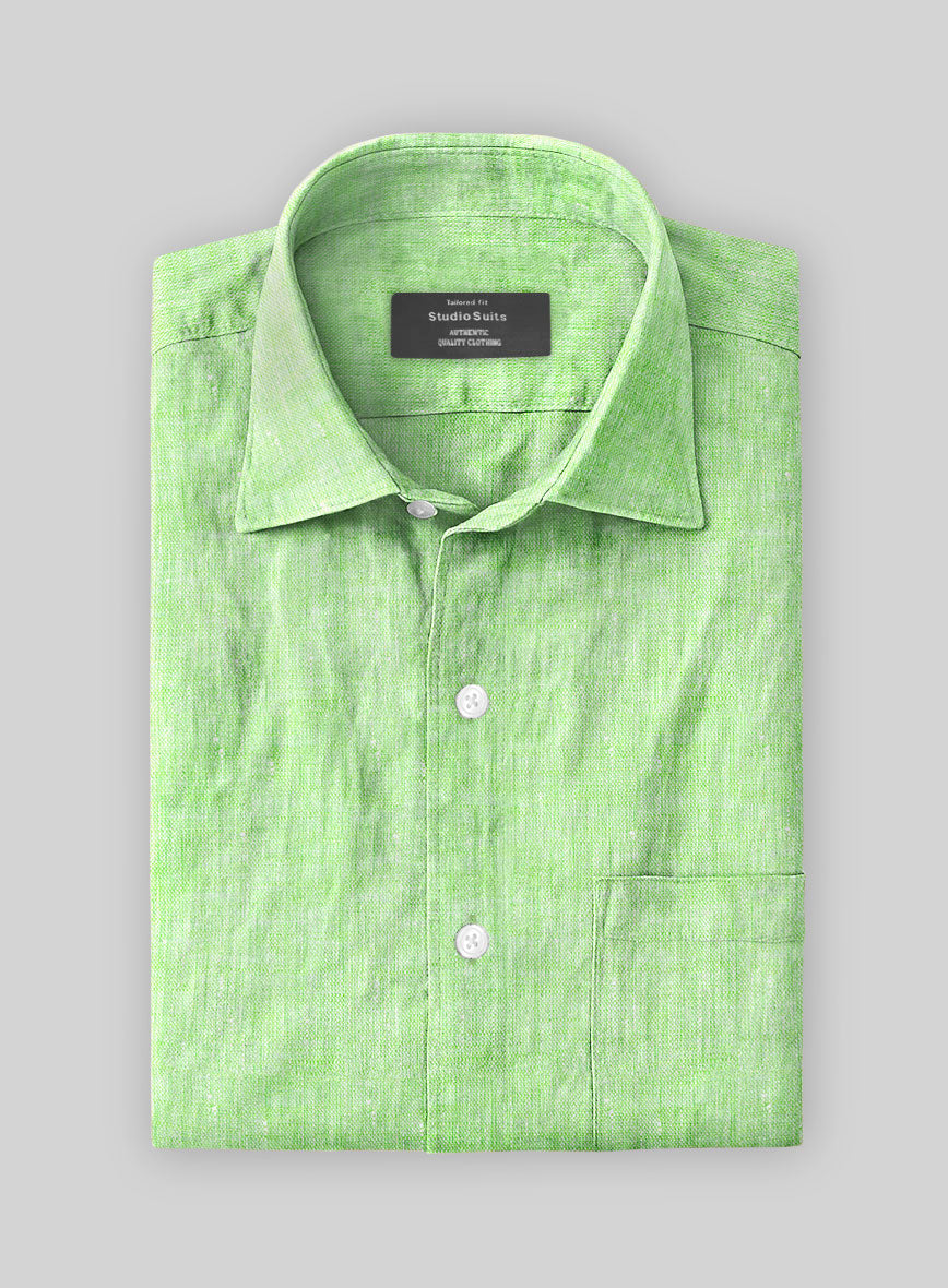 European Light Green Shirt - StudioSuits