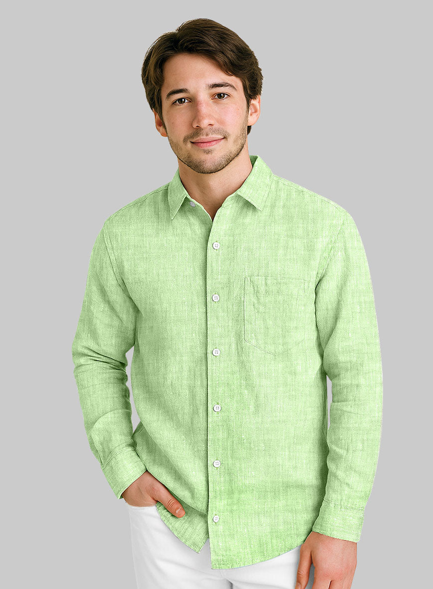 European Light Green Shirt - StudioSuits