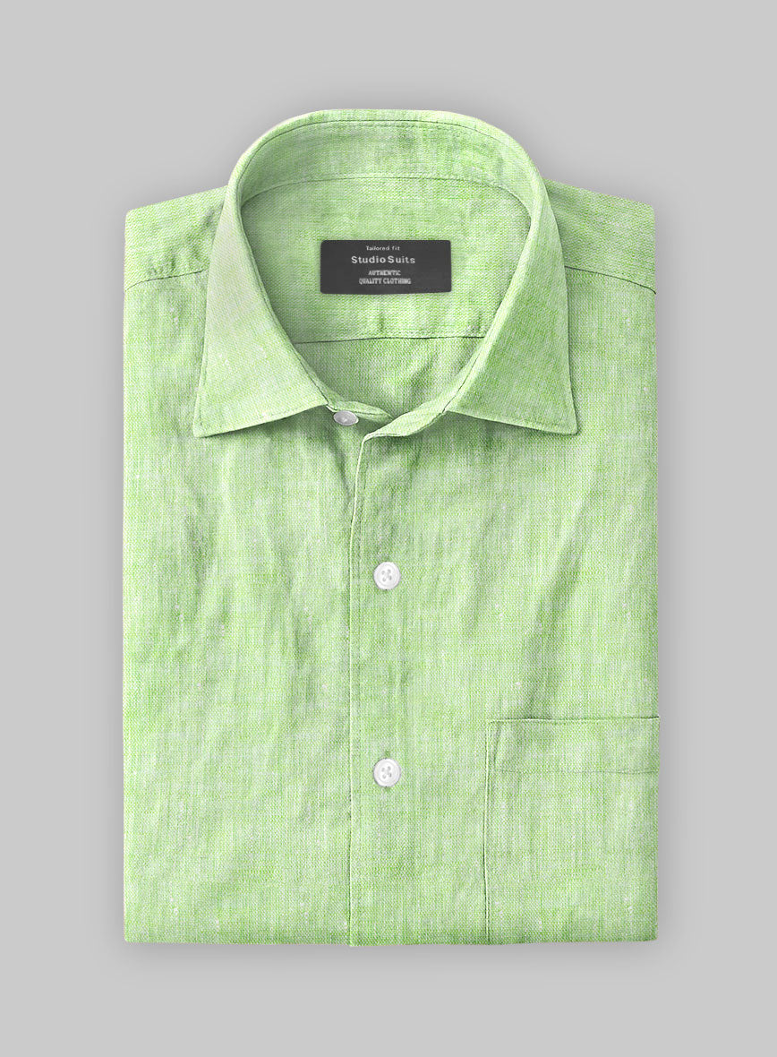 European Light Green Shirt - StudioSuits