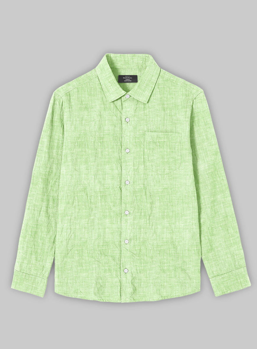 European Light Green Shirt - StudioSuits