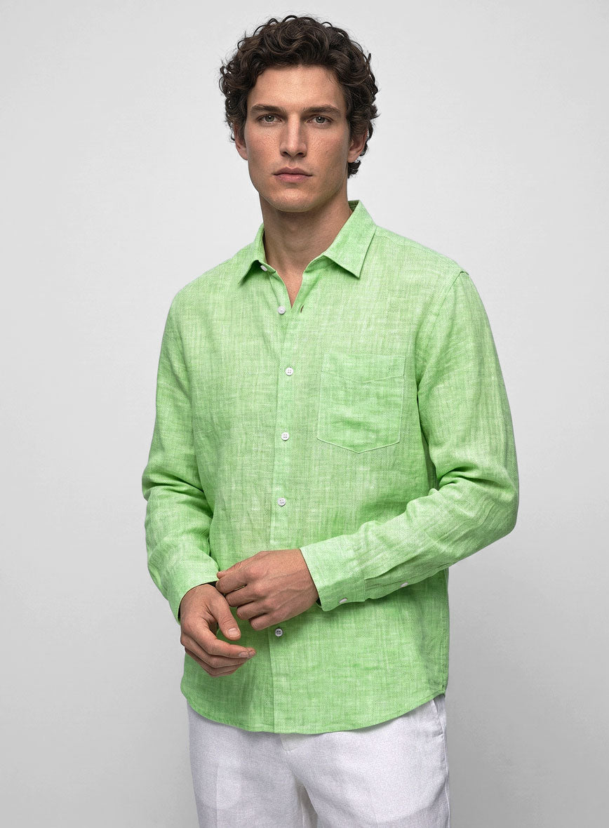 European Light Green Shirt - StudioSuits