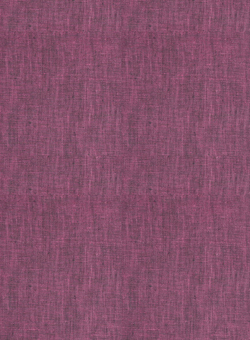 European Orchid Purple Linen Shirt - StudioSuits