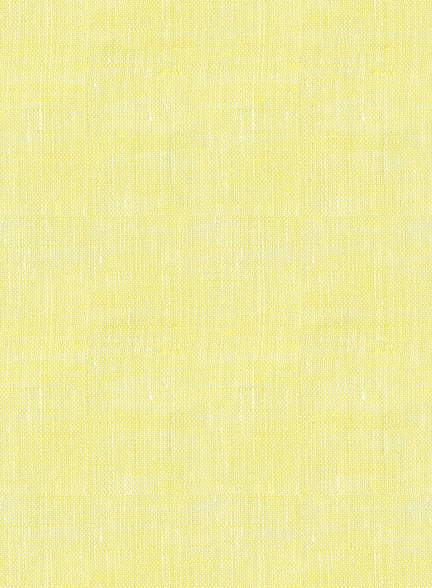European Yellow Linen Shirt - StudioSuits