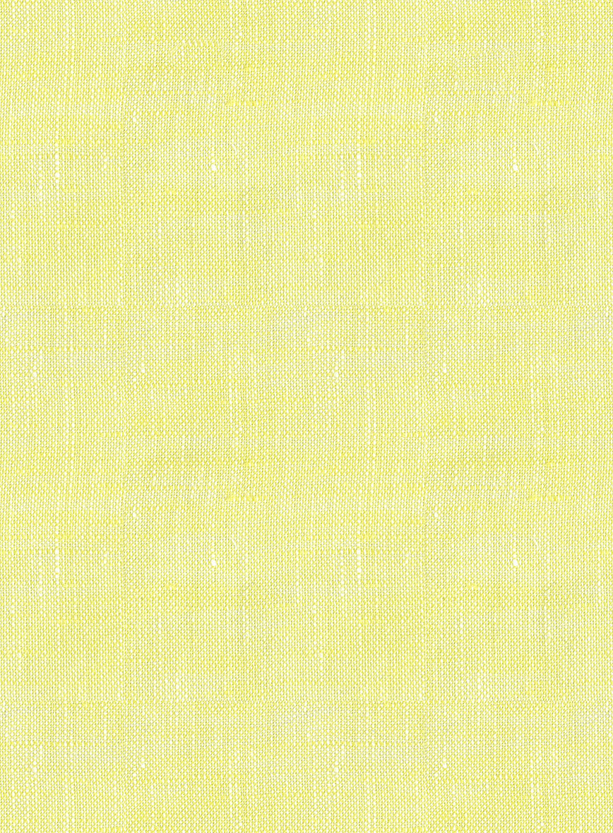 European Yellow Linen Shirt - StudioSuits