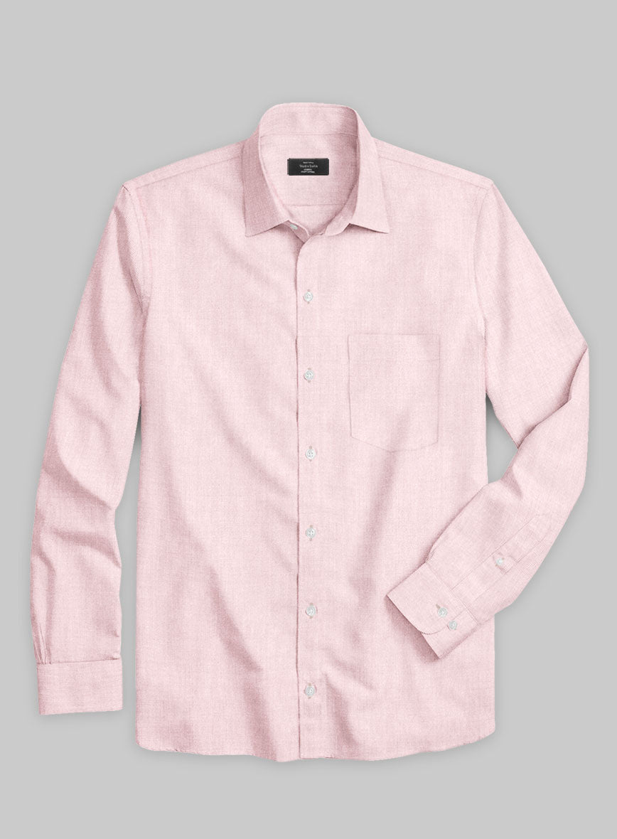 European Pink Linen Shirt - StudioSuits
