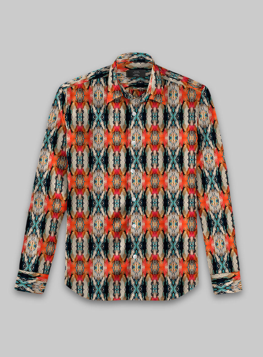 Evaristo Silk Cotton Shirt - StudioSuits