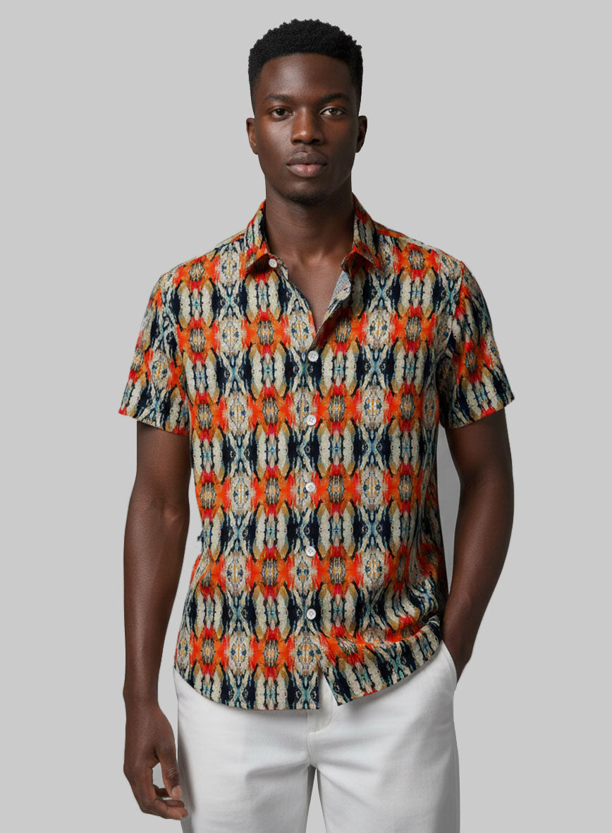 Evaristo Silk Cotton Shirt - StudioSuits