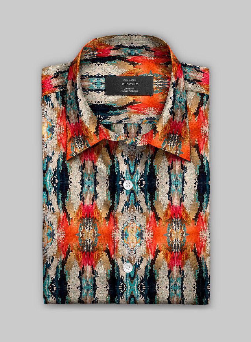 Evaristo Silk Cotton Shirt - StudioSuits